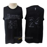 Camiseta Los Angeles Lakers Kobe Bryant NO 24 MVP Negro
