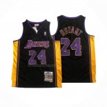 Camiseta Los Angeles Lakers Kobe Bryant NO 24 Mitchell & Ness 2009-10 Negro
