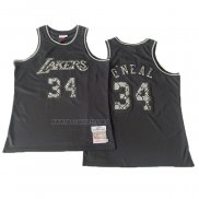 Camiseta Los Angeles Lakers Kobe Bryant NO 34 Swingman Mitchell & Ness 1996-97 Negro