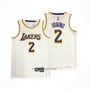 Camiseta Los Angeles Lakers Kyrie Irving NO 2 Association Blanco