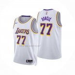 Camiseta Los Angeles Lakers Luka Doncic NO 77 Association 2024-25 Blanco
