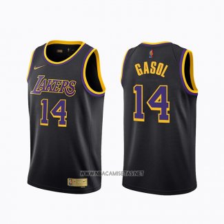 Camiseta Los Angeles Lakers Marc Gasol NO 14 Earned 2020-21 Negro