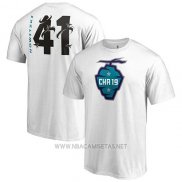 Camiseta Manga Corta Dirk Nowitzki All Star 2019 Dallas Mavericks Blanco2
