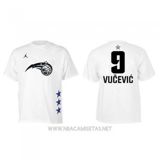 Camiseta Manga Corta Nikola Vucevic All Star 2019 Orlando Magic Blanco