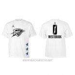 Camiseta Manga Corta Russell Westbrook All Star 2019 Oklahoma City Thunder Blanco