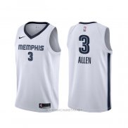 Camiseta Memphis Grizzlies Grisson Allen NO 3 Association Blanco