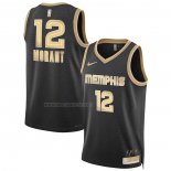 Camiseta Memphis Grizzlies Ja Morant NO 12 Select Series Oro Negro