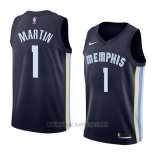 Camiseta Memphis Grizzlies Jarell Martin NO 1 Icon 2018 Azul