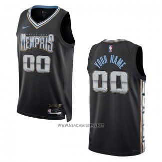 Camiseta Memphis Grizzlies Personalizada Ciudad 2022-23 Negro