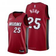 Camiseta Miami Heat Kendrick Nunn NO 25 Statement Rojo