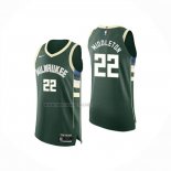 Camiseta Milwaukee Bucks Khris Middleton NO 22 Icon 2025-26 Verde