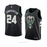 Camiseta Milwaukee Bucks Pat Connaughton NO 24 Statement 2018 Negro