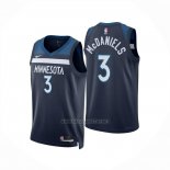 Camiseta Minnesota Timberwolves Jaden McDaniels NO 3 Icon 2024-25 Azul