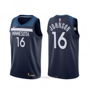 Camiseta Minnesota Timberwolves James Johnson NO 16 Icon Negro