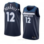 Camiseta Minnesota Timberwolves James Nunnally NO 12 Icon 2018 Azul