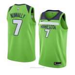 Camiseta Minnesota Timberwolves James Nunnally NO 7 Statement 2018 Verde