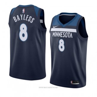 Camiseta Minnesota Timberwolves Jerryd Bayless NO 8 Icon 2018 Azul