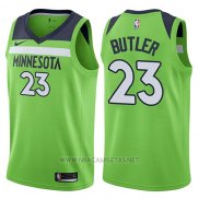 Camiseta Minnesota Timberwolves Jimmy Butler NO 23 Statement 2017-18 Verde