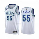 Camiseta Minnesota Timberwolves Luka Garza NO 55 Classic 2023-24 Blanco