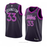 Camiseta Minnesota Timberwolves Robert Covington NO 33 Ciudad 2018-19 Violeta