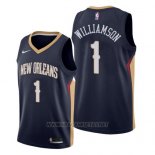 Camiseta New Orleans Pelicans Zion Williamson NO 1 Icon 2019-20 Azul