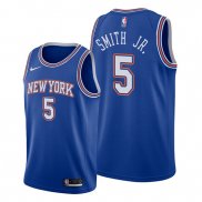Camiseta New York Knicks Dennis Smith Jr. NO 5 Statement Azul