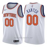 Camiseta New York Knicks Enes Kanter NO 00 Association 2017-18 Blanco