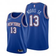 Camiseta New York Knicks Marcus Morris Sr. NO 13 Statement Azul