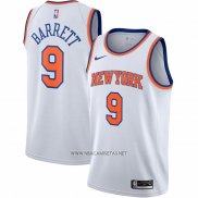 Camiseta New York Knicks RJ Barrett NO 9 Association Blanco