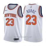 Camiseta New York Knicks Trey Burke NO 23 Association 2017-18 Blanco