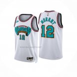 Camiseta Nino Memphis Grizzlies Ja Morant NO 12 Classic 2024-25 Blanco
