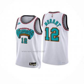 Camiseta Nino Memphis Grizzlies Ja Morant NO 12 Classic 2024-25 Blanco