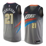 Camiseta Oklahoma City Thunder Andre Roberson NO 21 Ciudad 2018 Gris