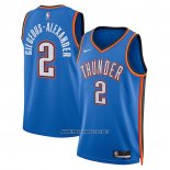 Camiseta Oklahoma City Thunder Shai Gilgeous-Alexander NO 2 Icon Azul