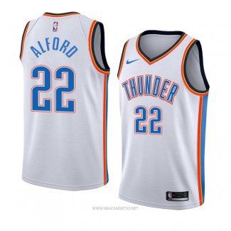 Camiseta Oklahoma City Thunderr Bryce Alford NO 22 Association 2018 Blanco