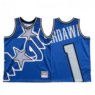 Camiseta Orlando Magic Penny Hardaway NO 1 Mitchell & Ness Big Face Azul