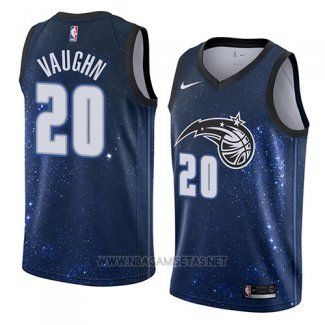 Camiseta Orlando Magic Rashad Vaughn NO 20 Ciudad 2018 Azul