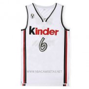 Camiseta Pelicula Kinder Ginobili NO 6 Blanco