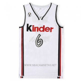 Camiseta Pelicula Kinder Ginobili NO 6 Blanco