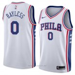 Camiseta Philadelphia 76ers Jerryd Bayless NO 0 Association 2018 Blanco