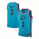 Camiseta Phoenix Suns Chris Paul NO 3 Ciudad 2022-23 Azul