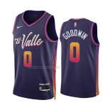 Camiseta Phoenix Suns Jordan Goodwin NO 0 Ciudad 2023-24 Violeta