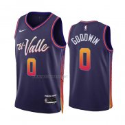 Camiseta Phoenix Suns Jordan Goodwin NO 0 Ciudad 2023-24 Violeta