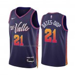 Camiseta Phoenix Suns Keita Bates-Diop NO 21 Ciudad 2023-24 Violeta