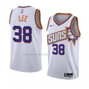 Camiseta Phoenix Suns Saben Lee NO 38 Association 2023-24 Blanco