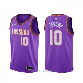 Camiseta Phoenix Suns Ty Jerome NO 10 Ciudad 2019-20 Violeta