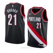 Camiseta Portland Trail Blazers Chinanu Onuaku NO 21 Icon 2018 Negro