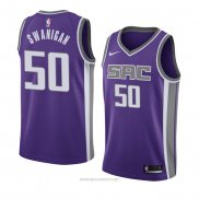 Camiseta Sacramento Kings Caleb Swanigan NO 50 Icon 2018 Violeta