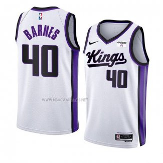 Camiseta Sacramento Kings Harrison Barnes NO 40 Association 2023-24 Blanco