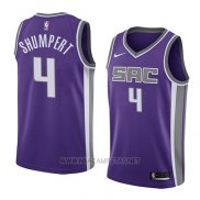 Camiseta Sacramento Kings Iman Shumpert NO 4 Icon 2018 Violeta